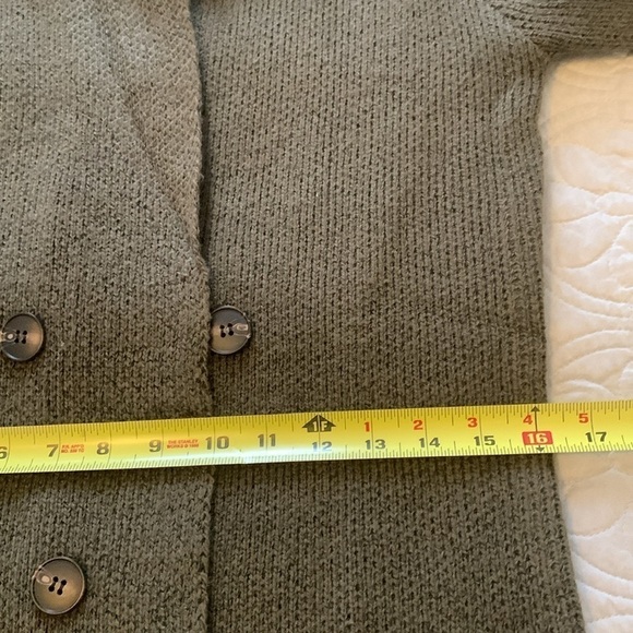 Active USA Dark Green Cardigan/Sweater Size L - Picture 8 of 9